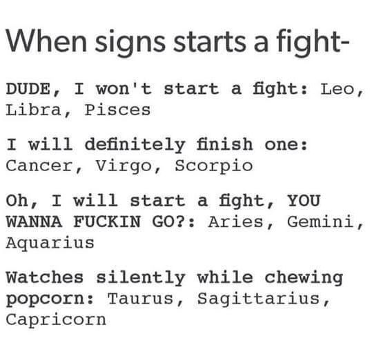 fight in astrology
