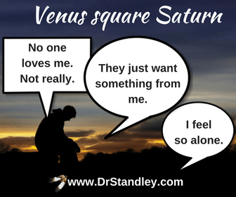 Venus square Saturn